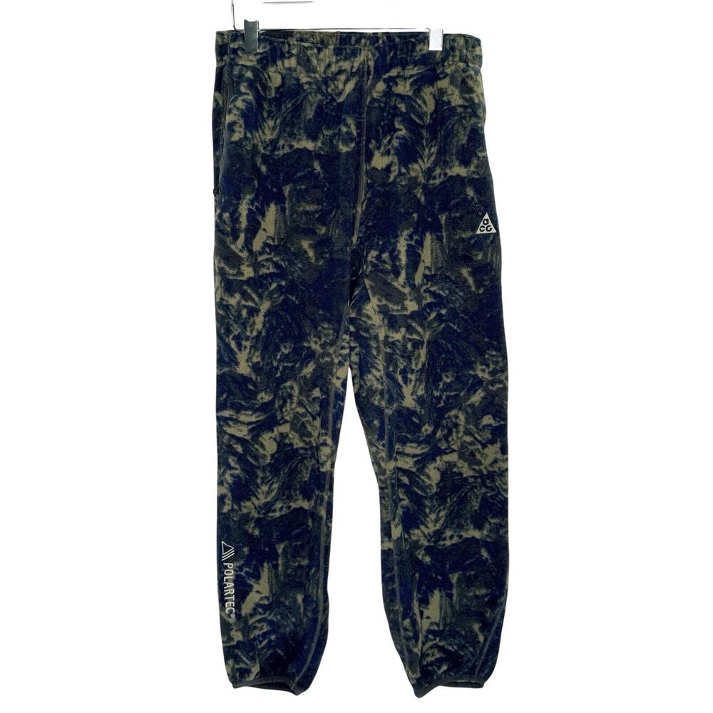 Nike ACG Therma-FIT Wolf Tree Pants L Blue Green Camouflage Polartec Gorpcore
